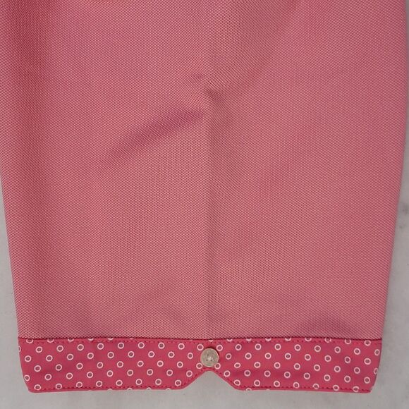 FootJoy Performance Golf Polo Pique 4-Way Stretch Breathable Size M Pink Mens - Picture 11 of 16